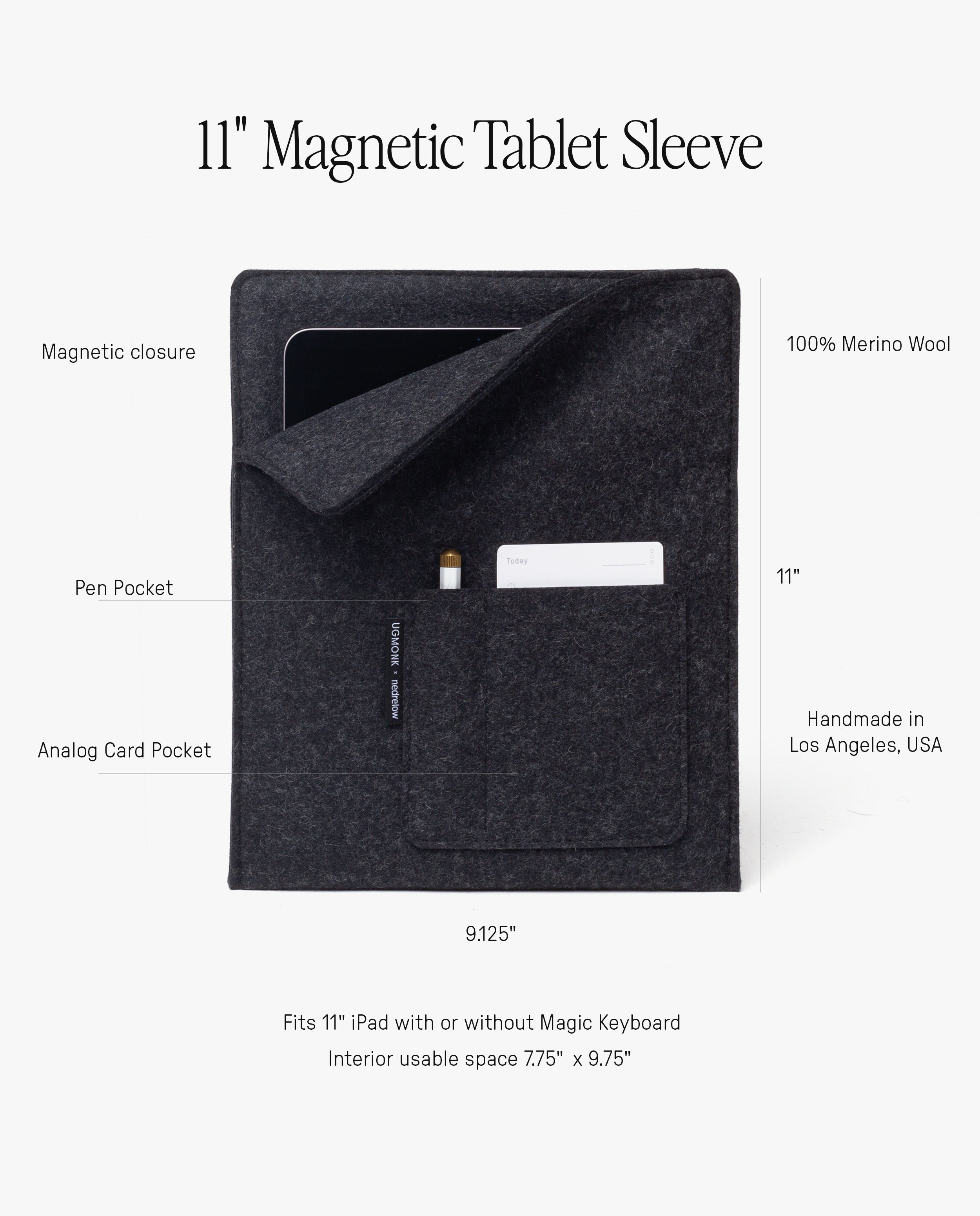 Magnetic Tablet Sleeve (Nedrelow x Ugmonk)