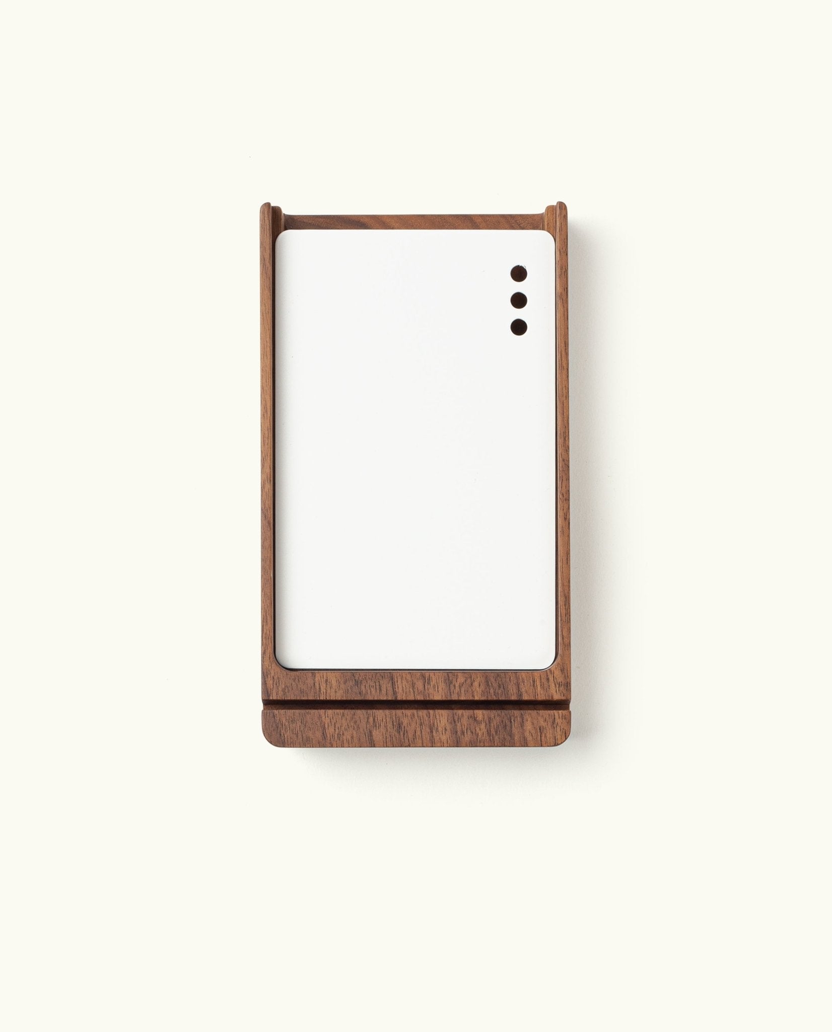 Analog Wood Card Holder