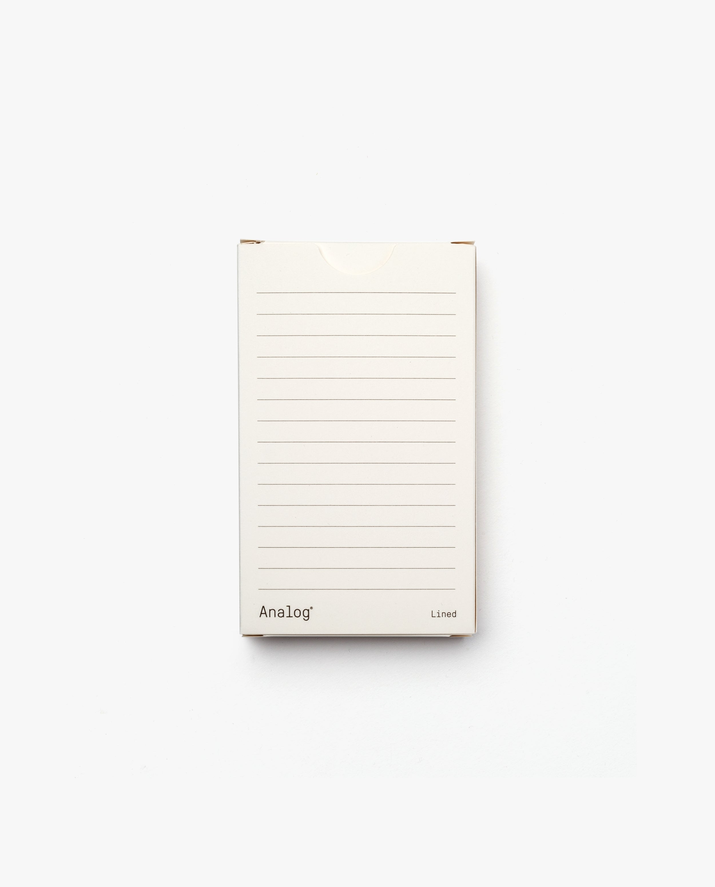 Analog - Lined Cards