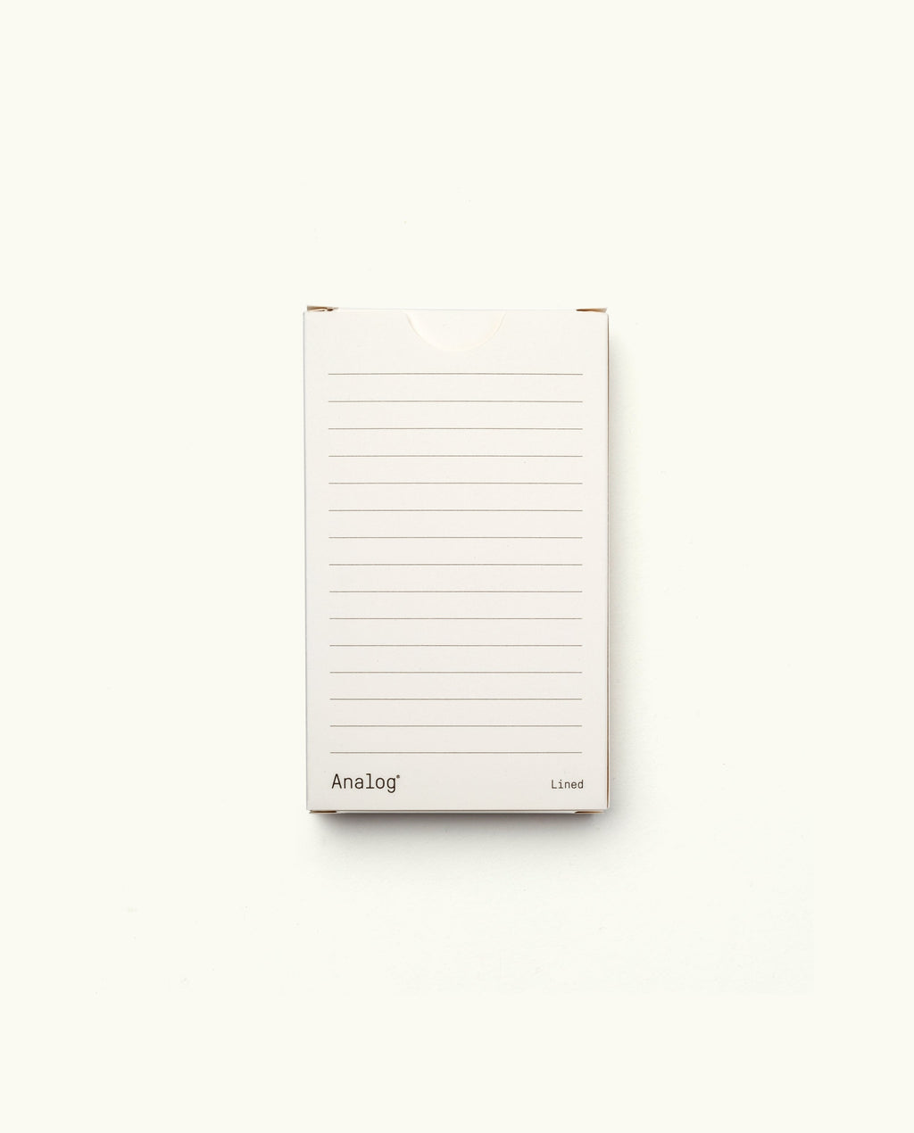 Analog - Lined Cards