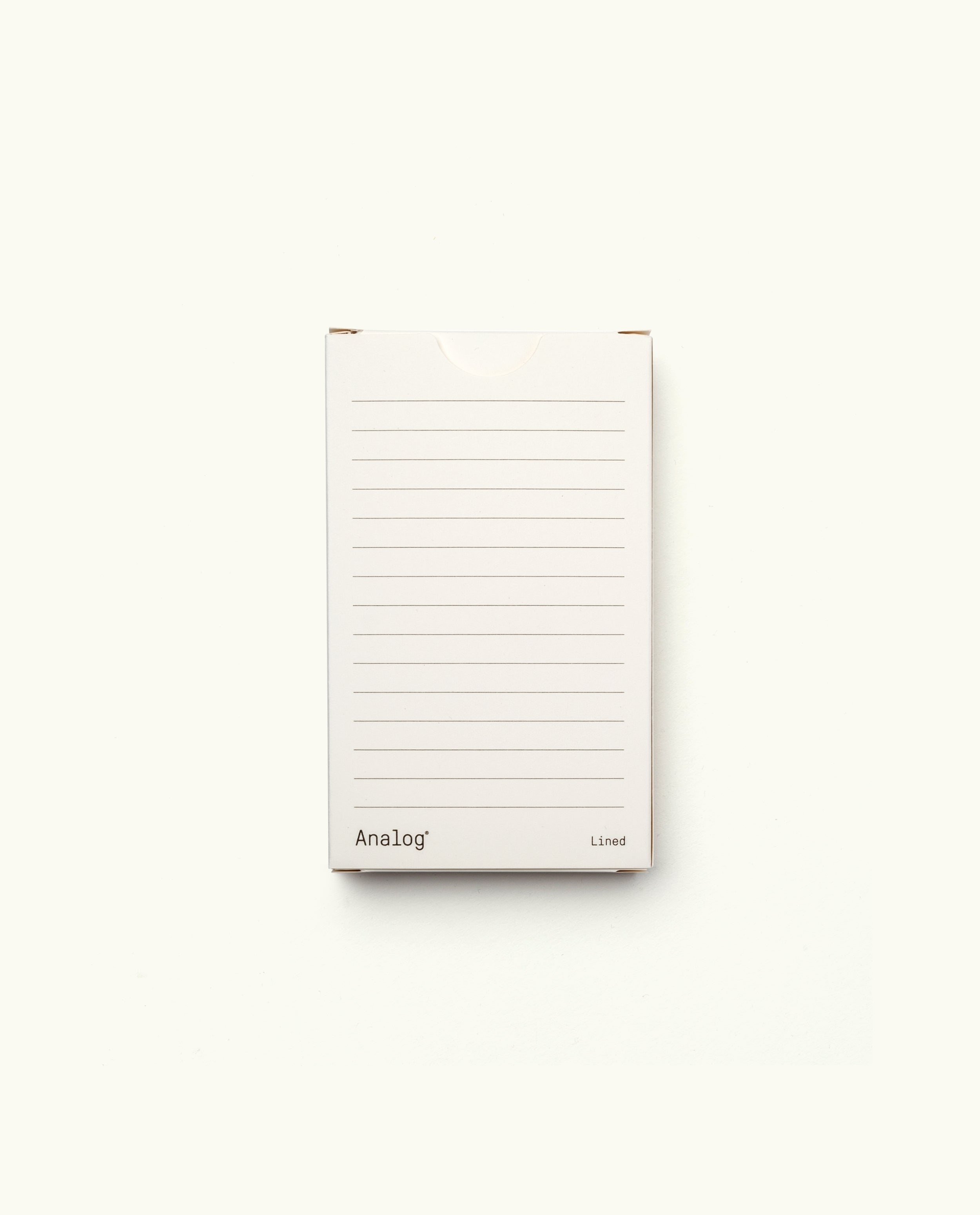 Analog - Lined Cards