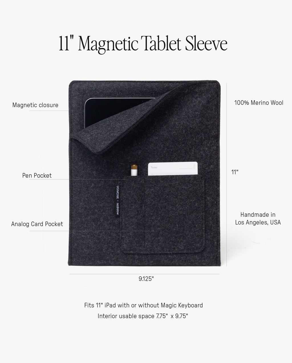 Magnetic Tablet Sleeve (Nedrelow x Ugmonk)
