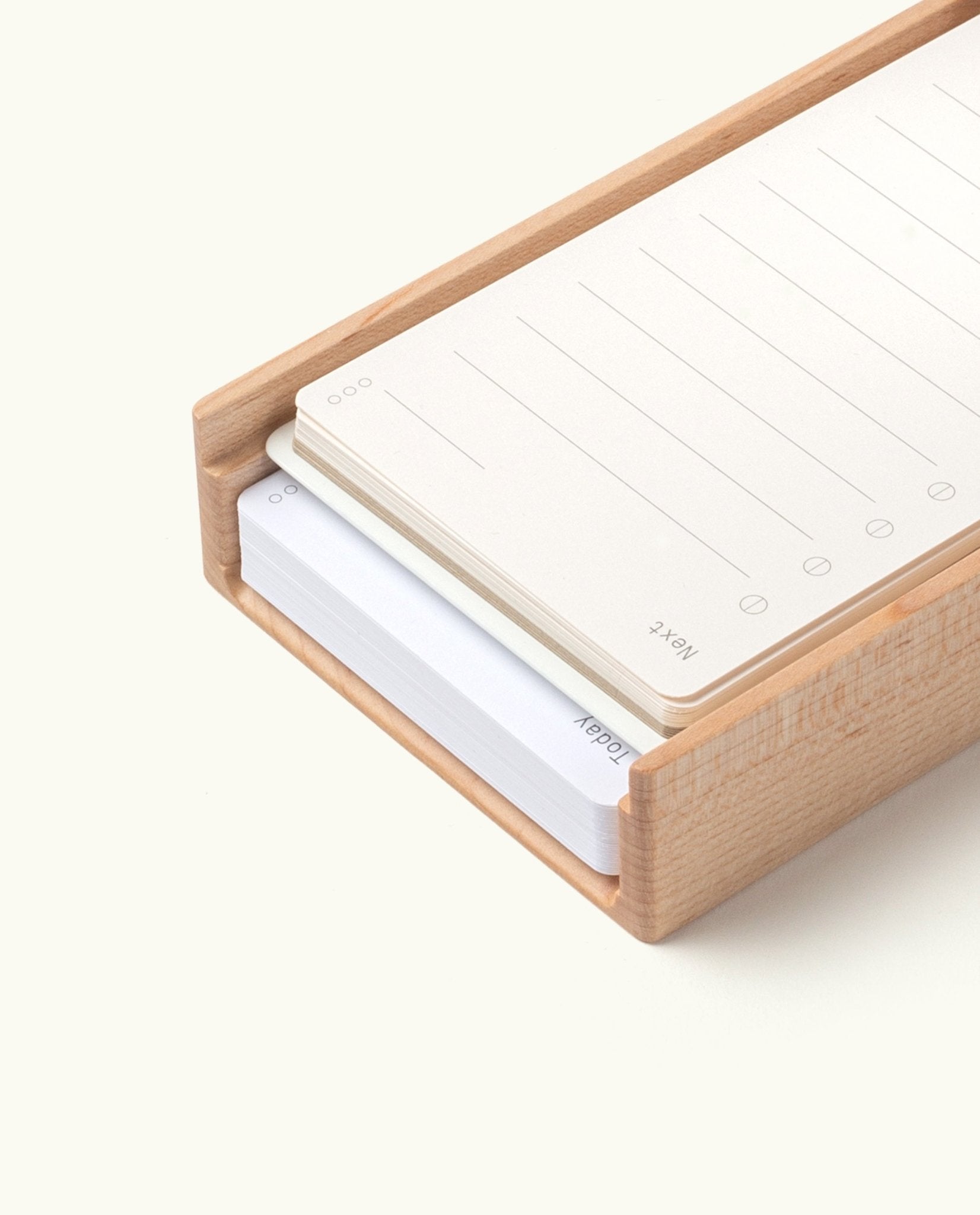 Analog Wood Card Holder