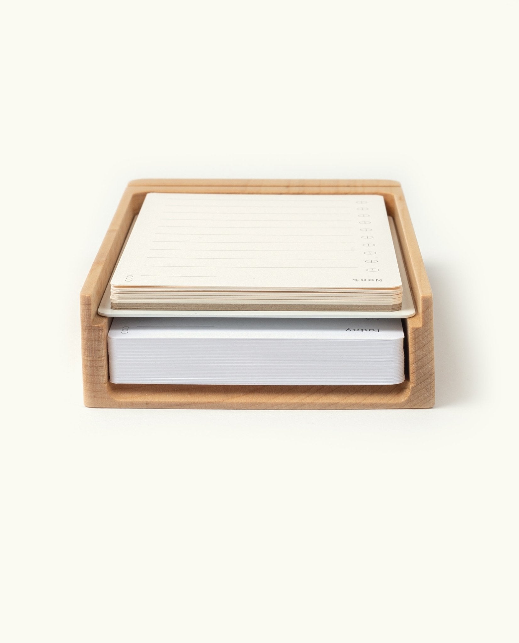 Analog Wood Card Holder