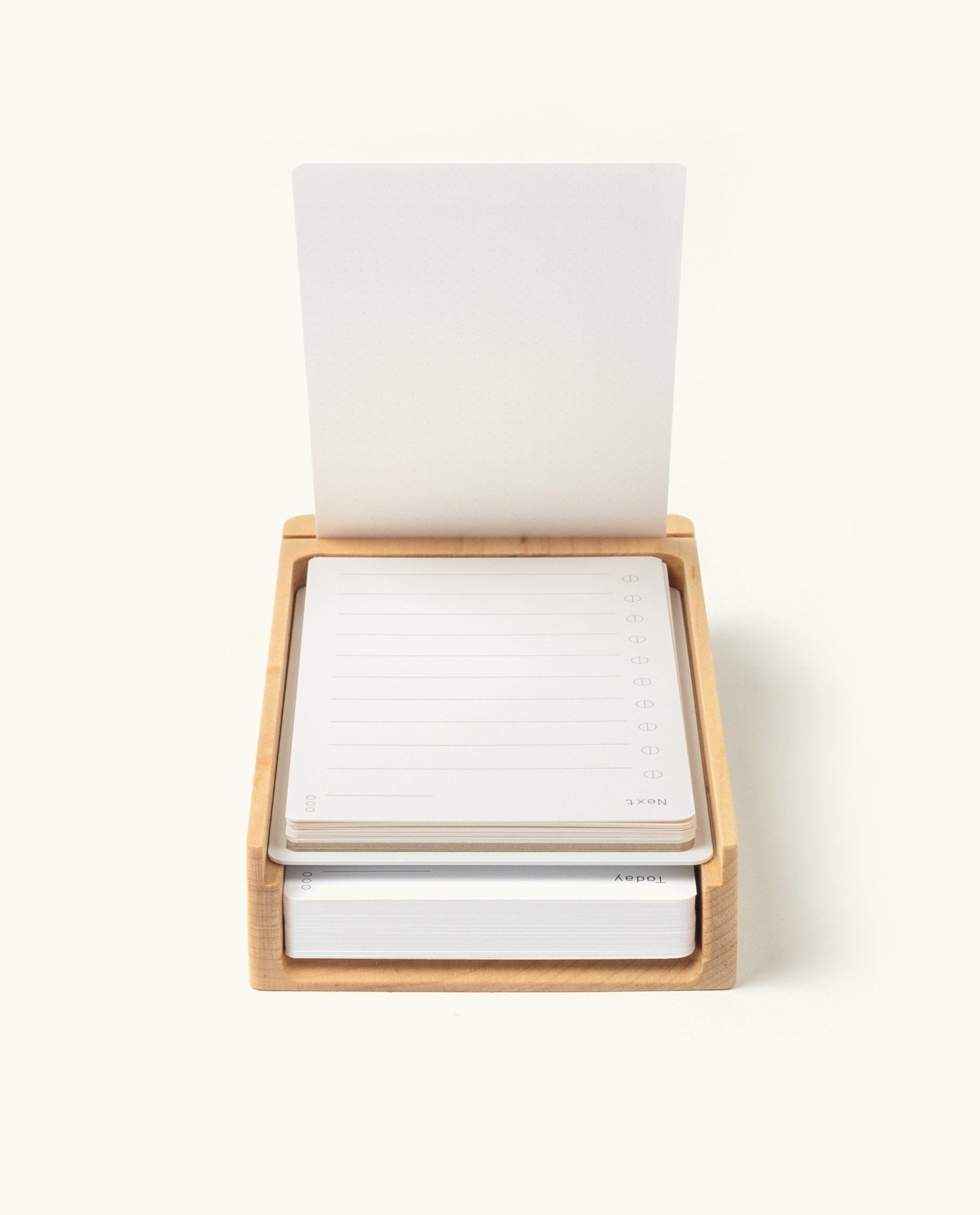 Analog Wood Card Holder