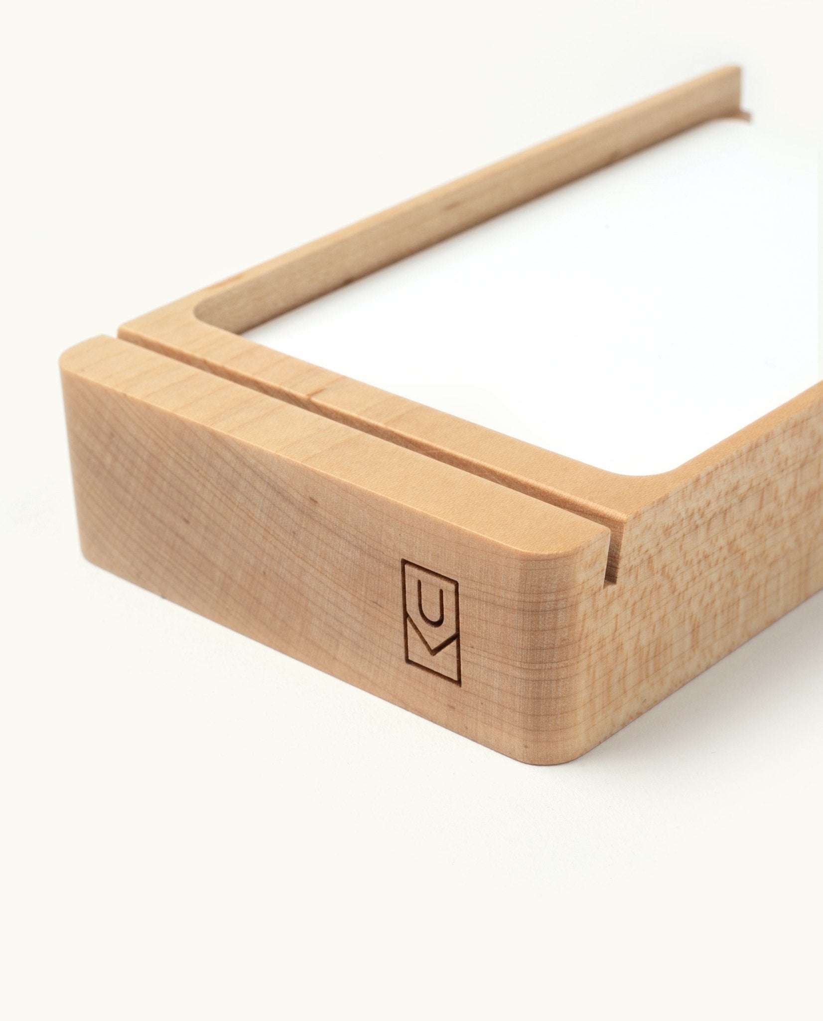 Analog Wood Card Holder
