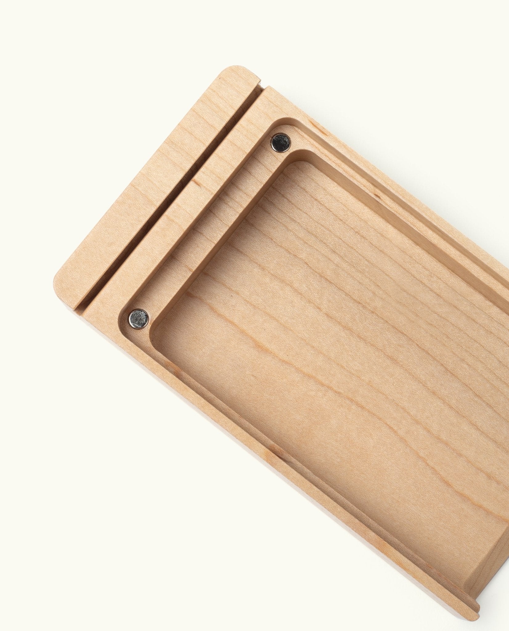 Analog Wood Card Holder