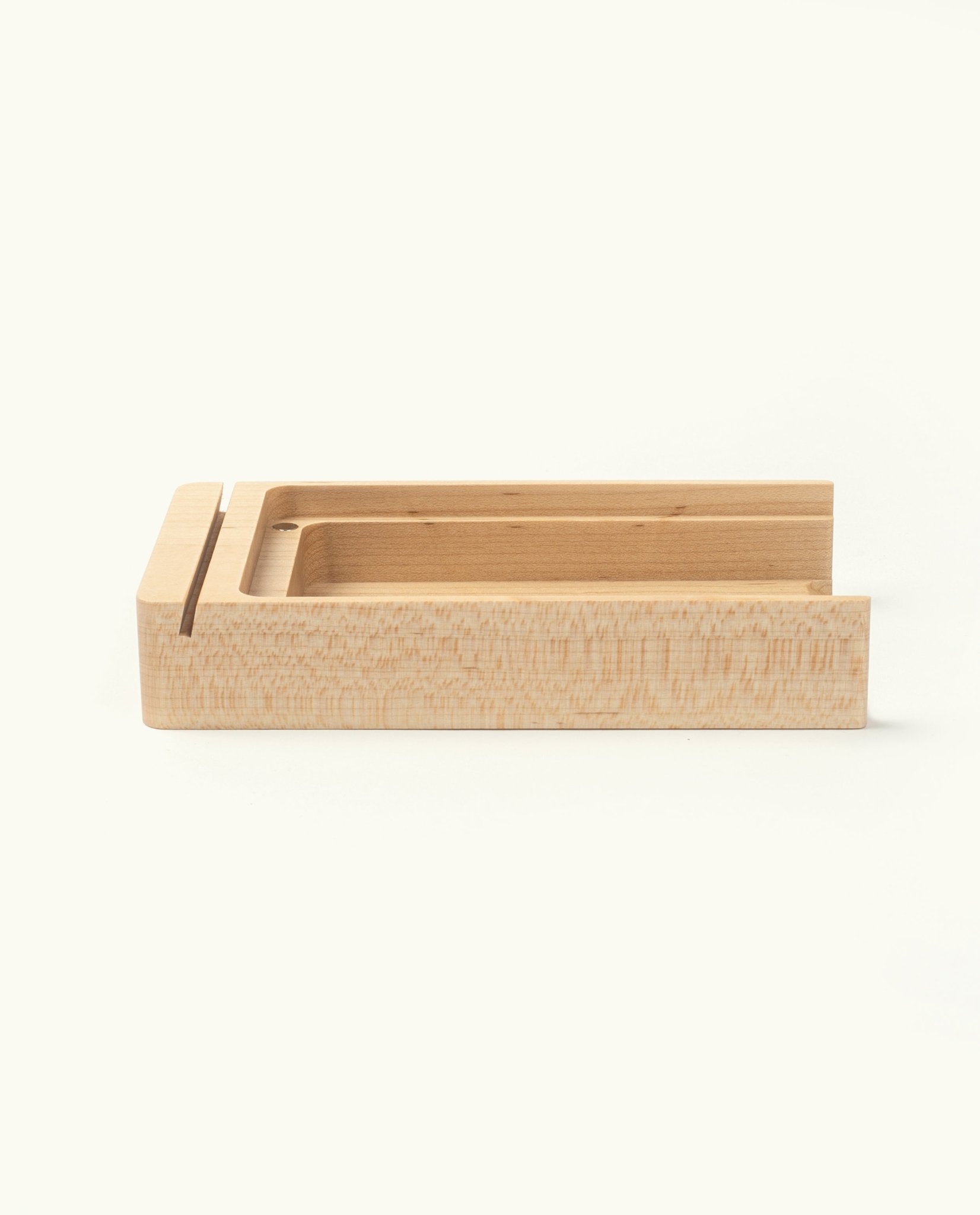 Analog Wood Card Holder