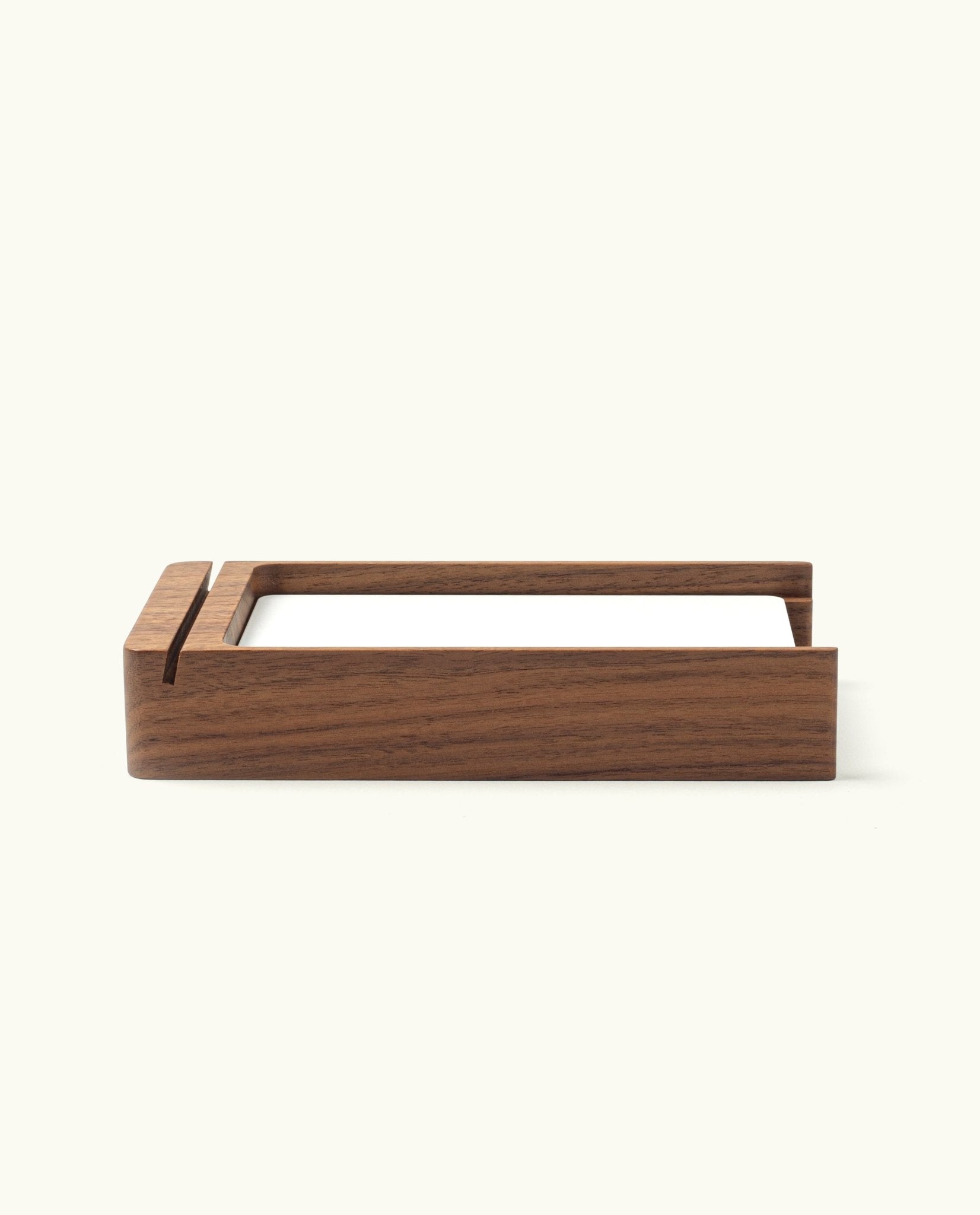 Analog Wood Card Holder