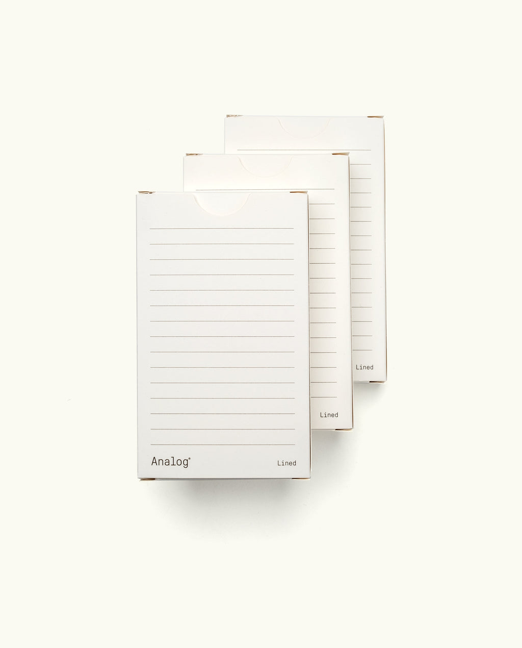 Analog - Lined Cards