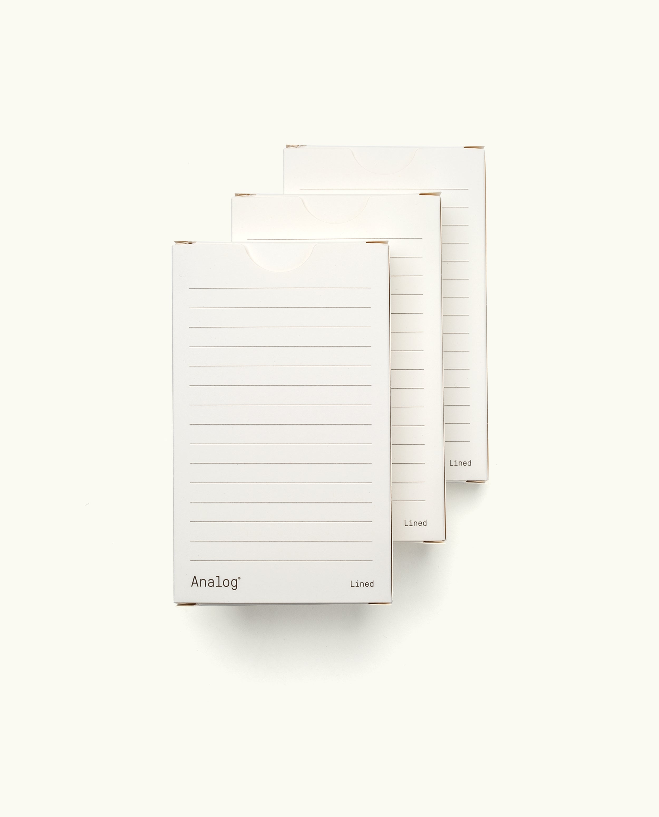 Analog - Lined Cards