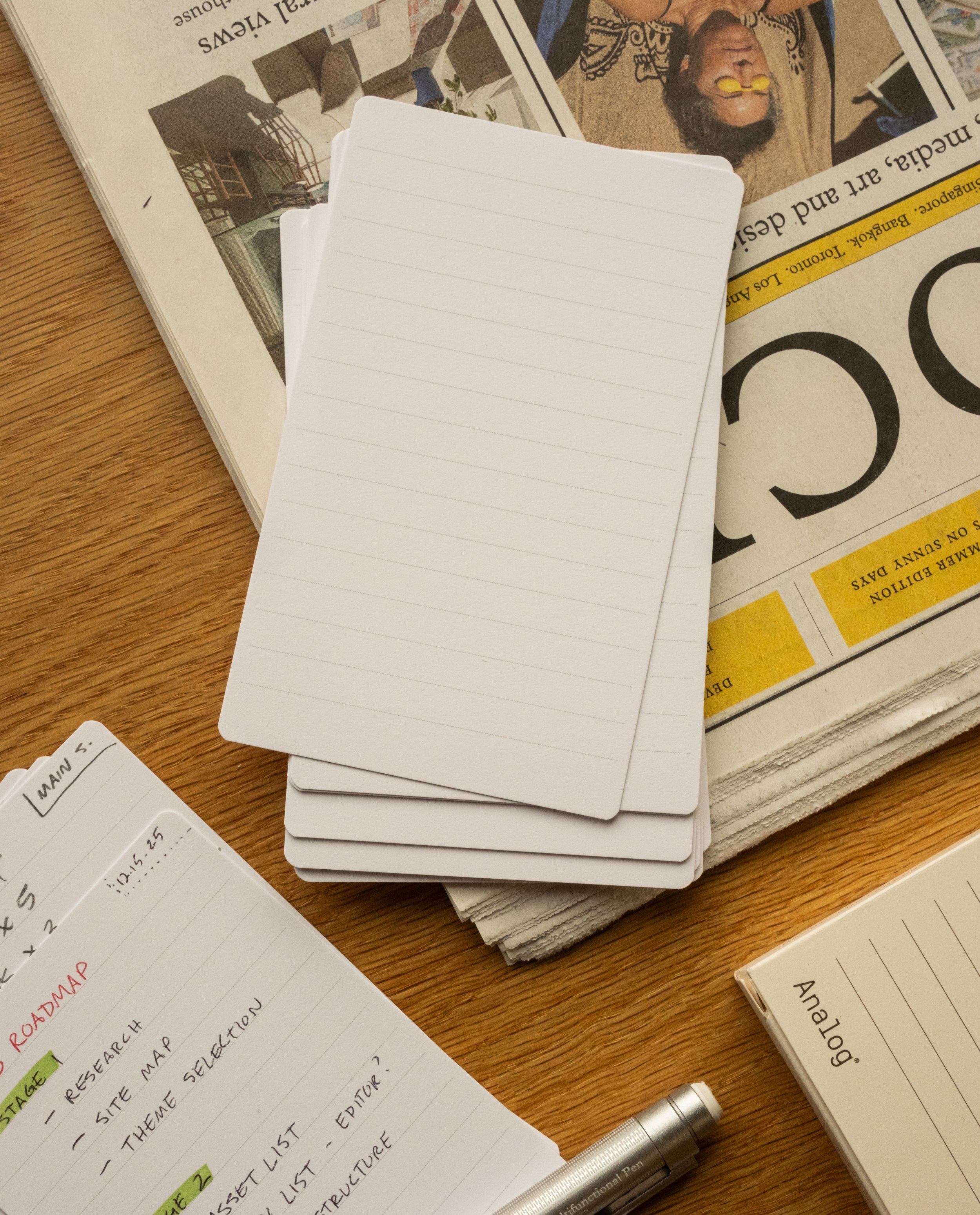 Analog - Lined Cards